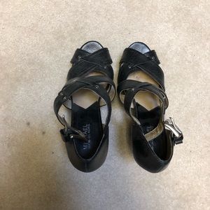 Black, leather Michael Kors heels